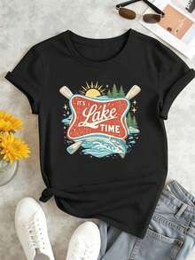 Women T-Shirts - Black - View 2