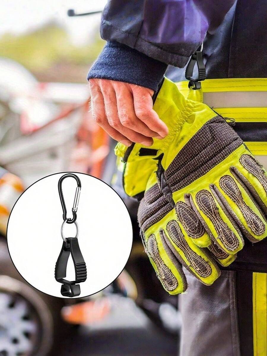 2 buah Klip Sarung Tangan Keselamatan Kerja Anti-Hilang, Klip Pelindung Kerja Luar Ruangan, Klip Alat, Cocok Untuk Pekerjaan Profesional Dan Penggunaan Industri - Beraneka warna - View 1