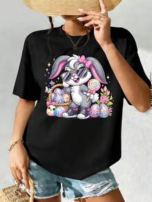Women T-Shirts - Black - View 2