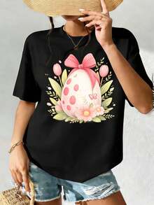 Women T-Shirts - Black - View 2