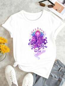 Women T-Shirts - White - View 2
