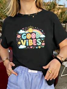 Women T-Shirts - Black - View 1