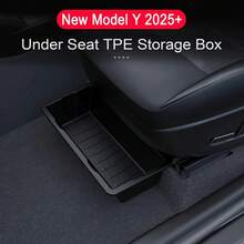 For juniper Seat Storage Box Center Console Organizer Containers Front Rear Tray Garbage Accessories New Model Y 2025 - 2 piezas delanteras - Ver 3