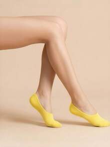 10 paires de chaussettes invisibles transparentes de couleurs aléatoires pour femmes, confortables et respirantes - Multicolore - Voir 2