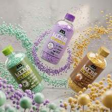 Perlas Aromáticas para Arena de Gato Biodegradables, Control de Olores, Fragancia Premium Sándalo Ámbar, Lavanda Vainilla o Verbena Manzanilla. (2 piezas Lavanda Vainilla) - 3 PIEZAS SURTIDAS - Ver 5