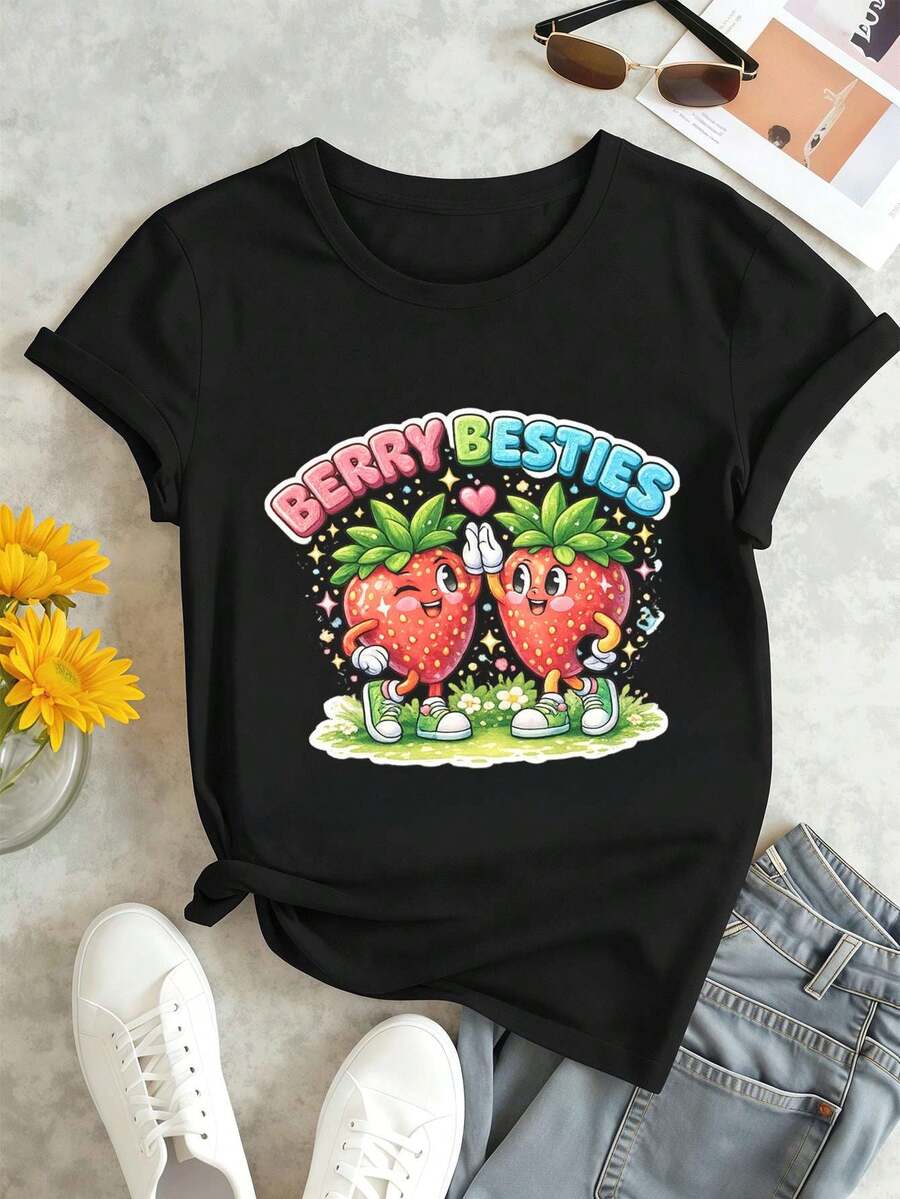 Women T-Shirts - Black - View 1