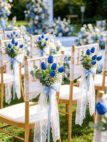 Bó hoa tulip nhân tạo 5 bông tinh tế, sống động như thật - Hoàn hảo cho phòng ngủ, phòng khách, đám cưới, tiệc tùng, Ngày Valentine, Ngày của Cha, Lễ tốt nghiệp, Ngày của Mẹ, Lễ Phục Sinh và làm quà tặng cho bạn gái. - Xanh đậm - Xem 2