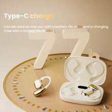 Auriculares inalámbricos de oreja abierta, auriculares de traducción, auriculares inteligentes Q11, auriculares Bluetooth con control táctil multifunción y puerto de carga Tipo-C (cable de carga USB no incluido) - Ver 13
