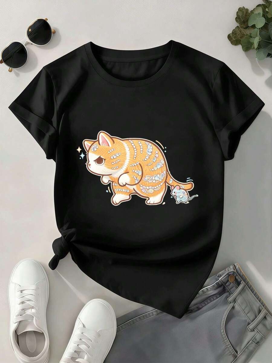 Women T-Shirts - Black - View 1