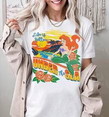 Disney  Ariel Tropical Life Is Better Under The Sea T-Shirt, WDW Magic Kingdom, Disneyland Trip Family Vacation Gift--Disneys Disneyland Paris The Magic Kingdom Disneyesque The House Of Mouse Mickey Mouse Empire Modest Summer Outfits Take That T Shirt Summer Coord Tops For Women Summer Summer Clothes Women Summer Clothes Summer Tops Summer Tops Women Summer Co Ord Summer Top Summer Outfits White Top Black Top Holiday Outfits For Women  Tops For Women Summer Holiday Gifts Valentine's Day Gifts Earth Day Gifts Oktoberfest Gifts Summer Bank Holiday Gifts - trắng - Xem 1