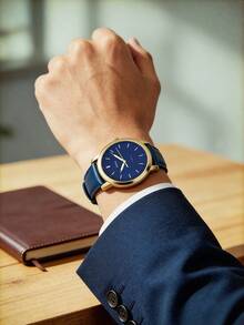 Đồng hồ FOSSIL Business Date: Mặt kính khoáng sang trọng, phù hợp cho cả giới chuyên nghiệp và những khoảnh khắc lãng mạn FS5789 - Vàng - Xem 4