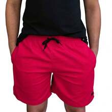 Men Shorts - Red - View 8