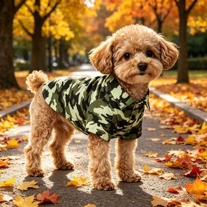 1 Pieza Camisa de Verano para Mascotas (Estilo Hawaiano / Estampado de Camuflaje) Hecha de Tela Suave, Ligera y Transpirable, Esta Camisa Mantiene a Su Mascota Fresca y Cómoda Todo el Día. Sin Sofocamiento, Sin Irritación de la Piel y Sin Incomodidad por Acumulación de Sudor. Con un Diseño Clásico de Cuello Vuelto y Cartera de Botones Completa, Es Muy Fácil de Poner y Quitar. Perfecto para Viajes a la Playa, Paseos Diarios, Fiestas, Sesiones de Fotos o Uso Diario. Adecuado para Gatos y Perros de Todas las Razas y Tamaños.