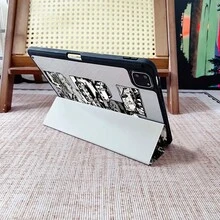 1件装漫画风格跑车印花平板电脑保护套，兼容iPad 11/A16/10代/Air4/5/6/Pro 12.9/2024/2025/2020/2021/2022/2023/10.2/10.9/Mini7，三星Galaxy Tab A8/A9 Plus/S6 Lite/S7/S9FE PLUS/S10 Plus，小米5/5 Pro/6/6 Pro/7/7 Pro/6s Pro，以及华为MatePad。 - 彩色 - 查看 8