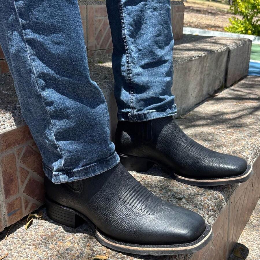 Botines Vaqueros Hombre De Piel Genuina Con Suela Antiderrapante Ligera Y Plantilla Poliuretano Confort Botas Botin bota cuero