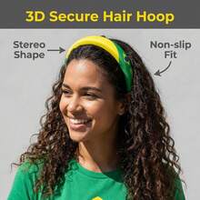 5pcs World Cup Cheering Set, Includes Headband, 2 Hair Clips, Hair Scrunchie, Bandana, For Brazil Football Fans - View 4