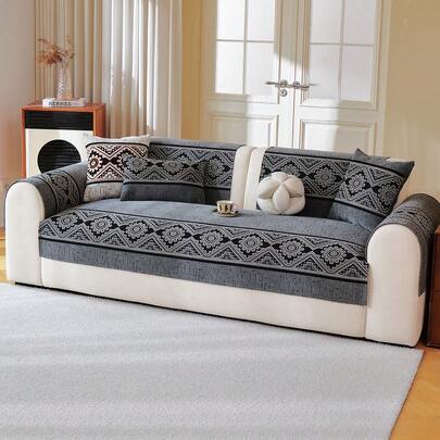 1 Tấm bọc ghế sofa in họa tiết hình học phong cách Bohemian, chống trượt, có thể giặt được, chất liệu mềm mại, chống mài mòn, phù hợp cho phòng khách, kiểu dáng Boho bốn mùa, chống trầy xước, bảo vệ nội thất mềm mại cho phòng khách, ghế sofa hình chữ L, ghế đôi, ghế 3 chỗ, ghế 4 chỗ và ghế sofa góc (bán riêng).