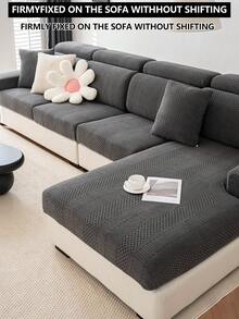 1 tấm bọc ghế sofa co giãn, chống trượt, phủ toàn bộ bề mặt, bọc đệm sofa đa năng dùng được cả bốn mùa, vải dày dặn, có thể giặt máy, chống bụi, thân thiện với thú cưng, phù hợp cho phòng ngủ, văn phòng, phòng khách, sofa hình chữ L và sofa 1/2/3/4 chỗ ngồi. - Màu xám đen - Xem 7