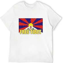 Tíbet Libre - Camisetas para hombre - Blanco - Ver 2