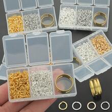601pcs/Box Includes 5mm Jump Rings And 1pc Ring Sizer, Suitable For Weaving DIY Jewelry Making, Beading Accessories, Fixed Rings, Bracelet & Anklet Connectors, Pendant Necklace Open Rings, Bag Chain Closed Loops, Open Jump Rings, Round Single Rings, Spacer Beads, Keychains And Line End Connectors, Earring Pendant Open Rings And Other Jewelry Accessory Materials - Jump Ring + Ring - View 5