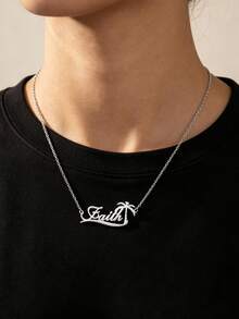 Customized Surfing Name Necklace Personalized Wave Name Choker Customized Shell Ocean Inspired Coconut Tree Necklace Surfer Palm Tree Stainless Steel Jewelry Ocean Wave Summer Beach Outfit Accessory Vacation Gift Exquisite Island Tropical Style Beach Ornament - Multicolor - View 14