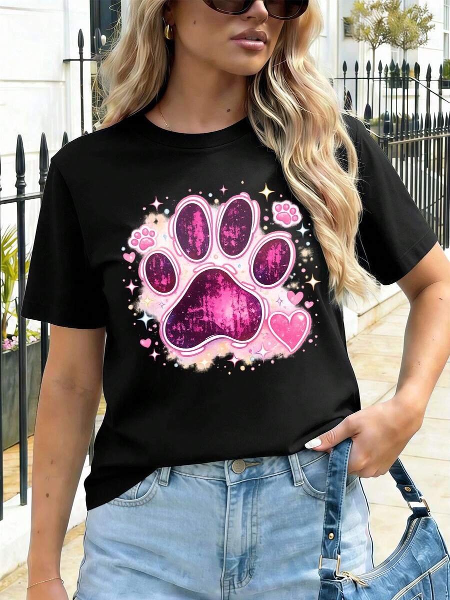 Women T-Shirts - Black - View 1