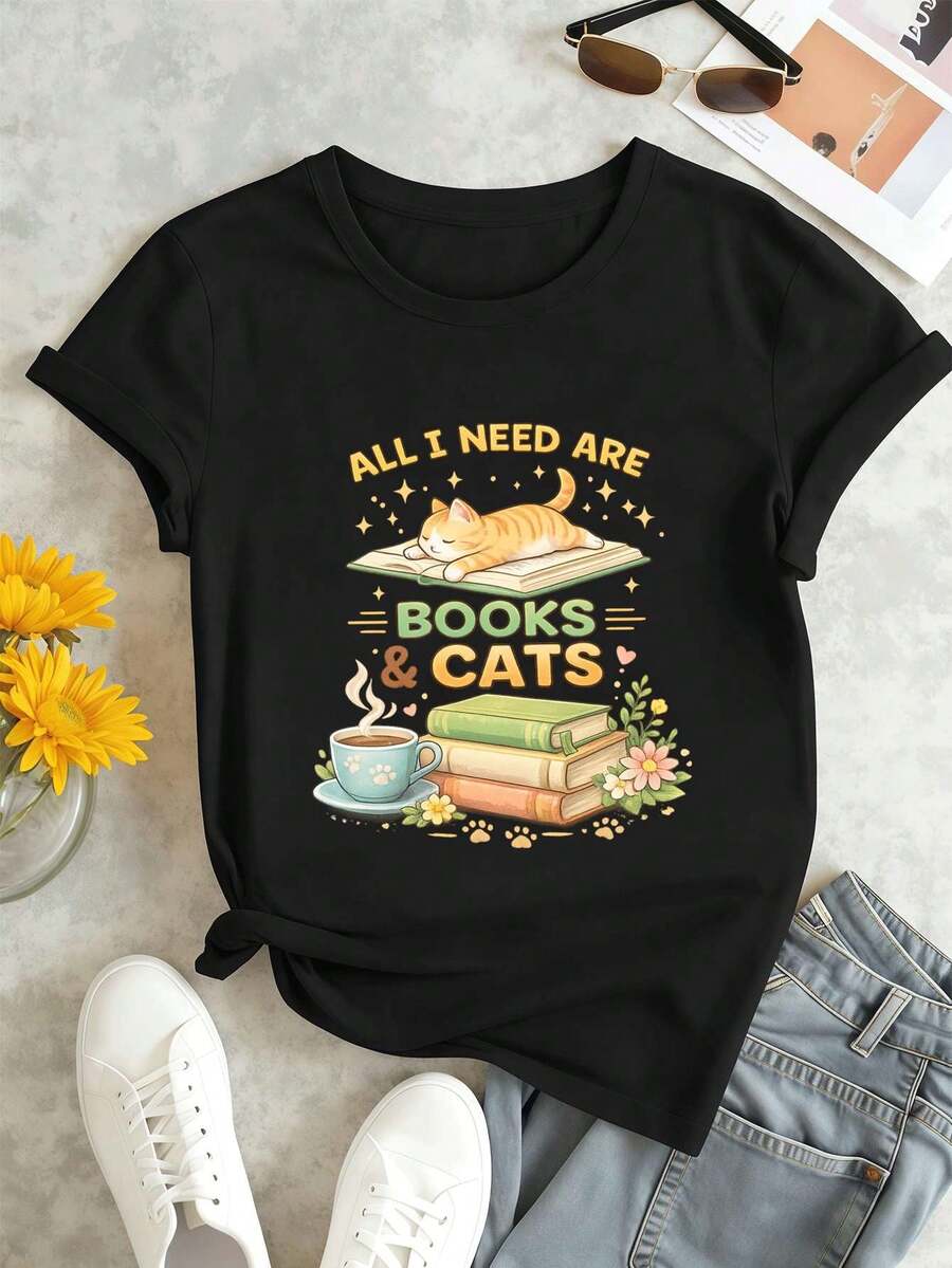 Women T-Shirts - Black - View 1