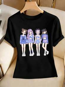 Women T-Shirts - Black - View 2