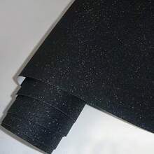 30cm*50cm 闪光黑车身贴膜，高光泽闪光颗粒设计，通风口纹理，无气泡粘贴，无褶皱粘合，适用于轿车、SUV、MPV 及各种车型 - 閃點黑 - 查看 4