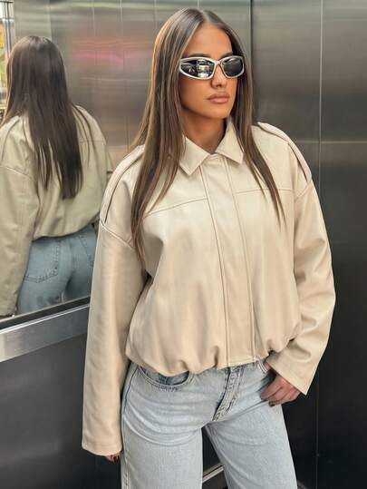 Veste décontractée de mode de rue pour femmes MUMRAP, veste ample à manches longues avec fermeture éclair, style vintage, pour le printemps