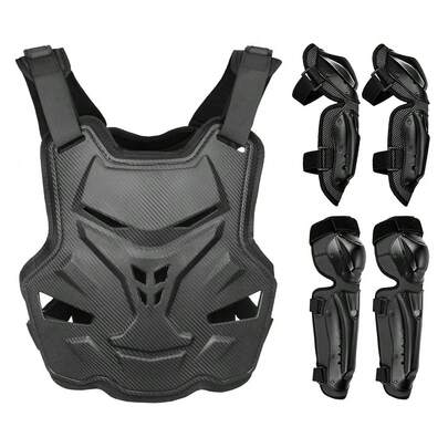 1 Piece Motorcycle Armor Black Motocross Armor Motorcycle Protective Accessories Vest Riding Protection Back Chest Protector Racing Vest Knight Knee And Elbow Pads Motorcycle Chest And Back Protection Riding Essentials For Women Men Rider Gift