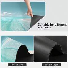 1pc Kitchen Counter Wildflower Pattern Absorbent Non-Slip Mat, Heat Resistant Pad For Coffee Bar Decor, Dining Table Decor, World Cup Party Home Decoration - Lounge Chair Island - View 10