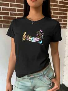 Women T-Shirts - Black - View 2