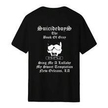 Mens Clothes;Summer TopsSuicideboy Short Sleeved Suicideboy G59 Pullover, Suicideboy Merch SuicidebuyFan Gift Pullover, Street Wear, Suitable For Both Men And Women, T-Shirt Top, Men's Wearsummer Outfits FODR - màu đen - Xem 5