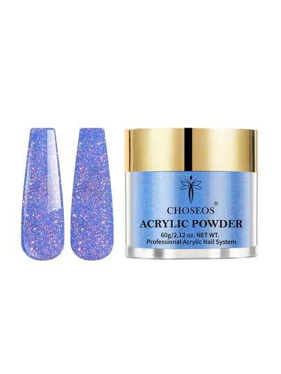 Acrylic Powder, 1 Bottle (Approx. 2.12 Oz), Available In Transparent, White, Pink, Nude, Navy Blue, Light Pink, Purple, Shimmery Nude, Turquoise, Camel, And Black. Professional-Grade Acrylic Nail Powder Suitable For Nail Extensions, 3D Flowers, And Sculpting. Ideal For Beginners.