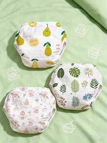 3pcs/Set Toddler Toilet Training Underwear For Boys & Girls, Leak-Proof Reusable Confident Potty Training Pants - Multicolor - View 2