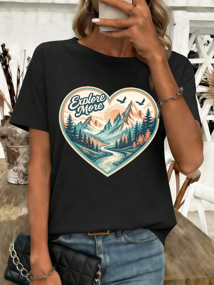 Women T-Shirts - Black - View 1