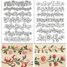 Large Floral Border And Corner Water-Soluble Embroidery Patterns, Stickers And Sewing Embroidery Paper Printing, Stabilizer Suitable For Embroidery Beginners - A306 - View 12