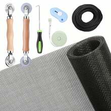 Window Screen Replacement Kit And Window Screen Repair Kit - Black - View 8