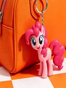 MY LITTLE PONY - Creative And Adorable Rainbow Little Pony Bell Keychain, 3D Soft Plastic Doll Pendant, Key Ring, Bag Hanger, Charm For Gift, Rare Item For Girls' Schoolbag, Key Chain Ring Hanger - Multicolor - View 8