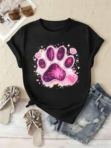 Women T-Shirts - Black - View 2
