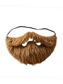 1/4pcs Set Of 4 Colors Polyester Fake Mustache, Party Costume Accessories, Funny Disguise Prop Beard For Men, Halloween, Easter Party - Multicolor - View 7