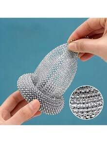 2Pcs Detachable Nano Cleaning Balls, Non-Scratch Pot Scrubber With Long & Short Handle, Kitchen Dish Pot Cleaning Brush - Multicolor Random - View 4