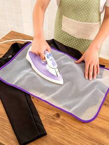 2 pièces/set Nouveaux tapis à repasser et tissu résistant à haute température, Housse de semelle de fer à repasser de haute qualité, avec trois crochets fixes pour la stabilité et la , Filet d'isolation à repasser épais convenant aux vestes, costumes, vêtements de travail - Multicolore - Voir 8