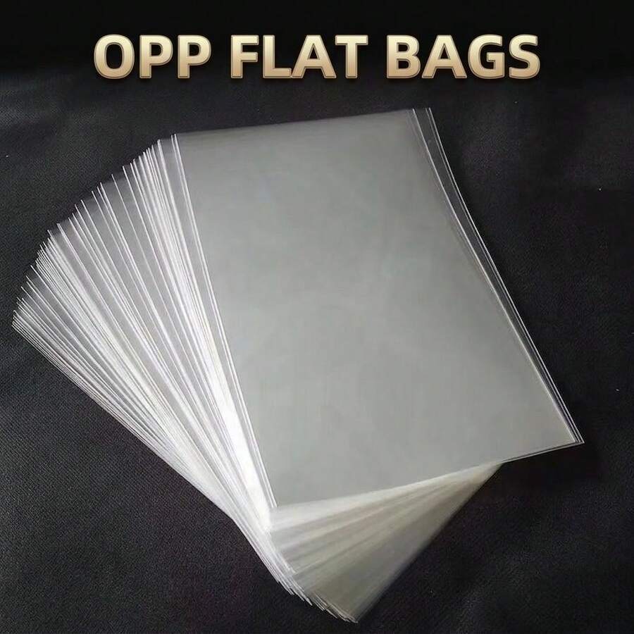 50pcs Transparent OPP Plastic Bags, Packaging Bags For Food, Candies And Cookies. Suitable For Food And Gift Packaging For Autumn Thanksgiving, Halloween, Christmas And Parties - Multicolor - View 1