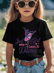 Tween Girls T-Shirts - Black - View 1
