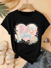 Women T-Shirts - Black - View 2