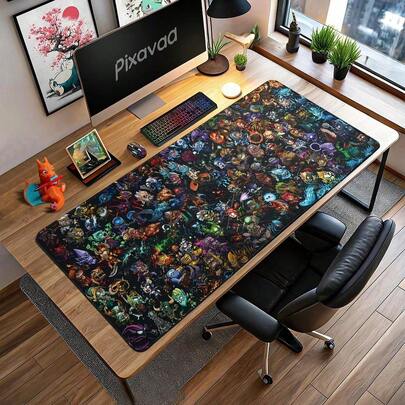 Bộ 2 tấm lót chuột game Royal Battle, thảm lót bàn cỡ lớn in hình nhân vật game, tấm lót bàn chơi game siêu nhẹ, quà tặng cho game thủ.