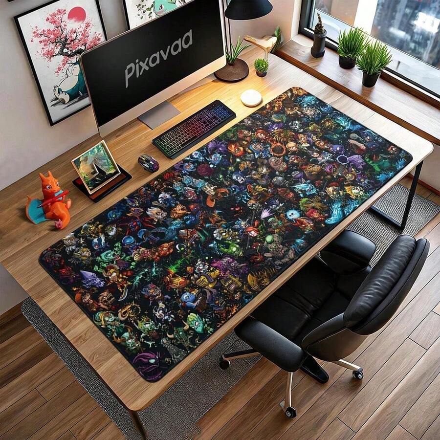 2 Pcs Royal Battle Game Mouse Pad, Extra Large Gaming Character Desk Mat, Lightweight Oversized Gaming Desk Pad, Gift For Gamers - View 1