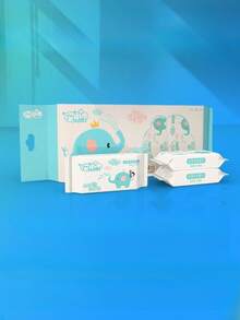 Khăn ướt Gentle Elephant 32/64 miếng, 8 miếng/gói, khăn ướt tiện dụng, 8 gói/bộ, thích hợp cho văn phòng, trường học, du lịch để lau tay, miệng và mồ hôi, cũng thích hợp làm quà tặng trong các dịp lễ hội và tụ họp. - voi con - Xem 8